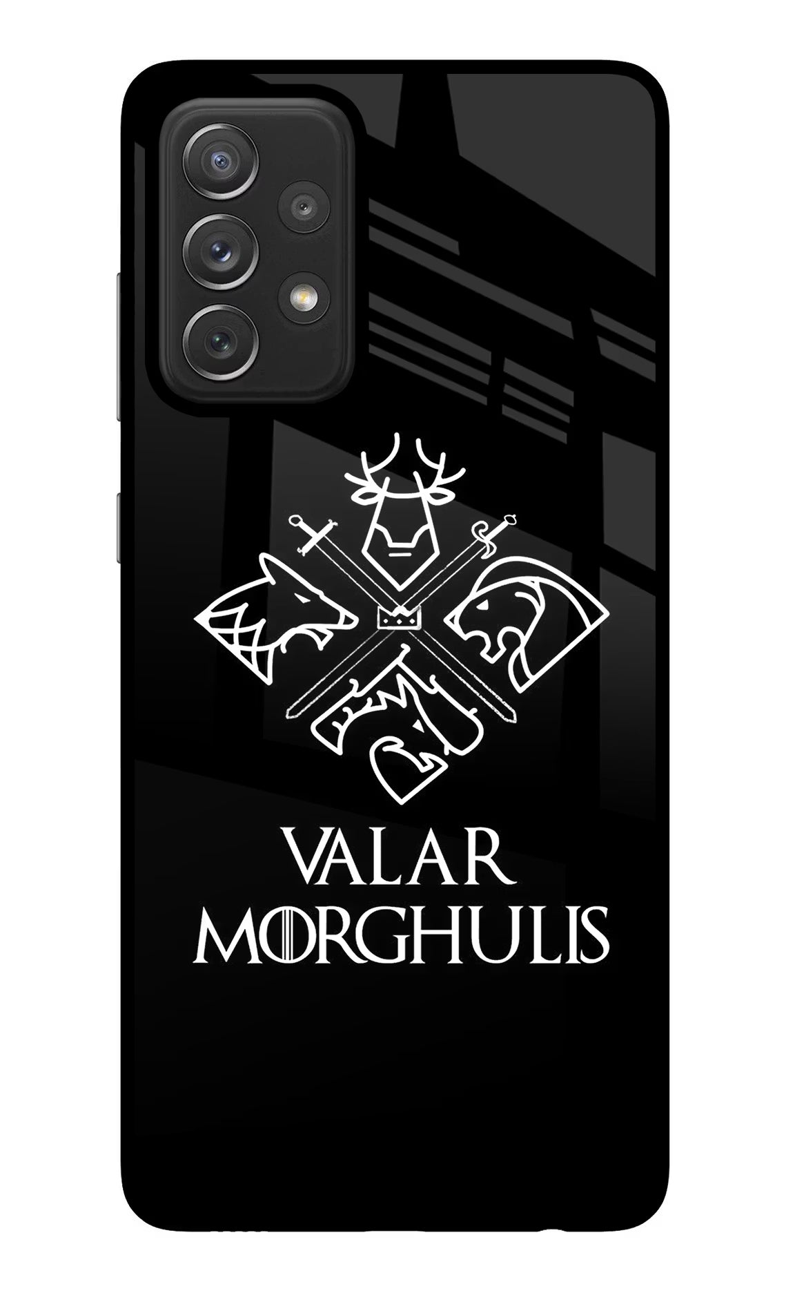 Valar Morghulis | Game Of Thrones Samsung A72 Glass Case Back Cover by Casekaro