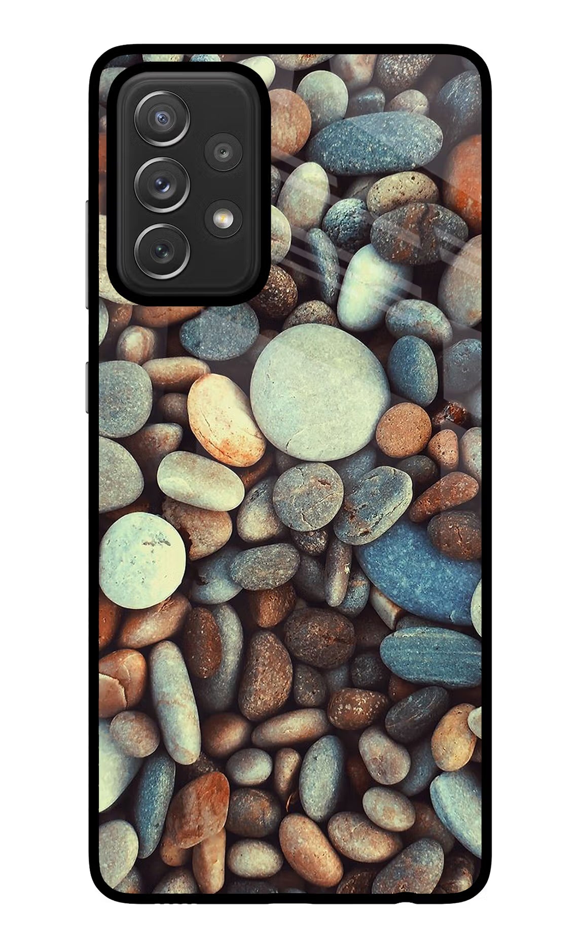 Pebble Samsung A72 Glass Case