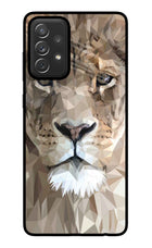 Lion Art Samsung A72 Glass Case
