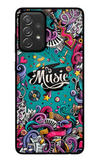 Music Graffiti Samsung A72 Glass Case