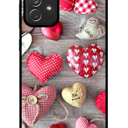 Love Wallpaper Samsung A72 Glass Case Back Cover by Casekaro