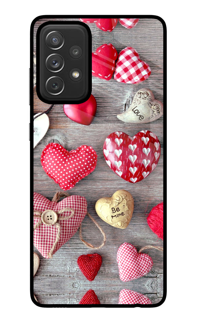 Love Wallpaper Samsung A72 Glass Case Back Cover by Casekaro