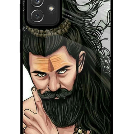 Mahadev Samsung A72 Glass Case Back Cover by Casekaro