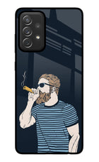 Smoking Samsung A72 Glass Case