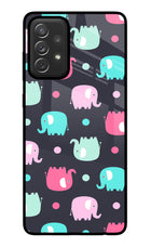 Elephants Samsung A72 Glass Case