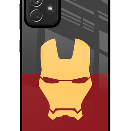 Ironman Samsung A72 Glass Case Back Cover by Casekaro