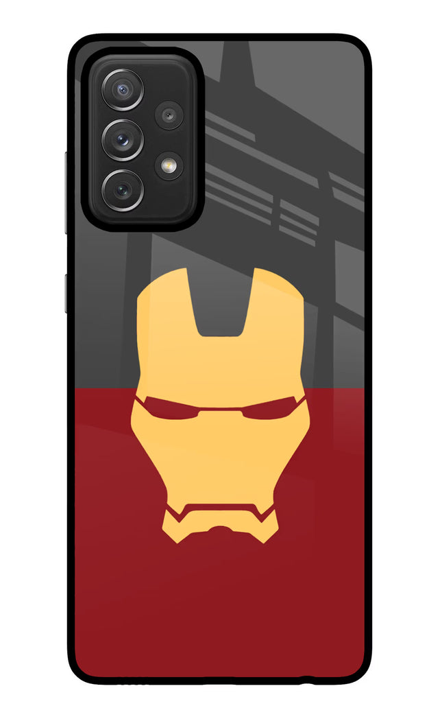 Ironman Samsung A72 Glass Case Back Cover by Casekaro
