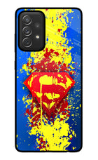 Superman logo Samsung A72 Glass Case Back Cover by Casekaro