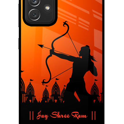 Lord Ram - 4 Samsung A72 Glass Case Back Cover by Casekaro