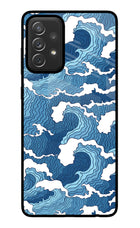 Blue Waves Samsung A72 Glass Case