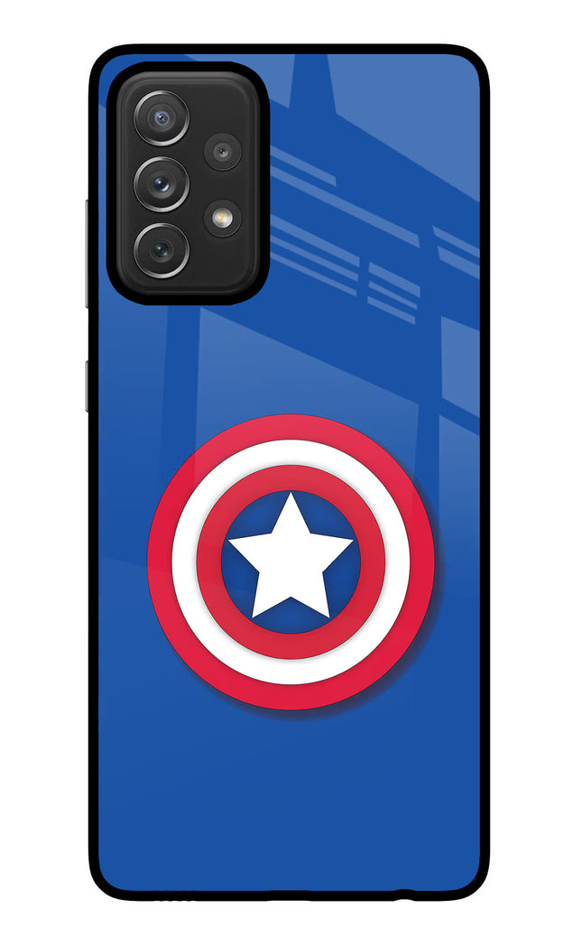 Shield Samsung A72 Glass Case Back Cover by Casekaro