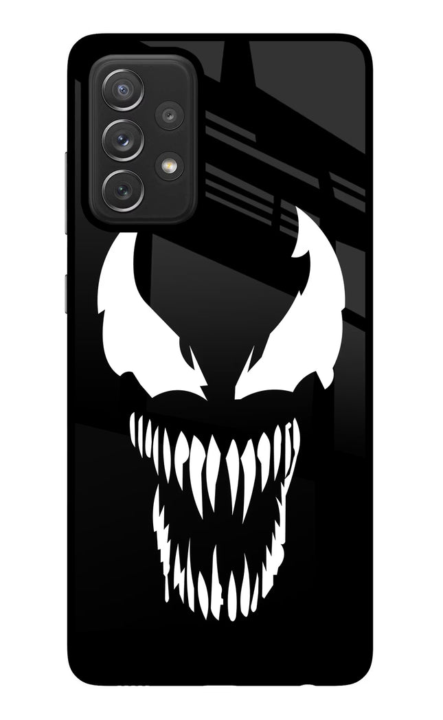 Venom Samsung A72 Glass Case Back Cover by Casekaro