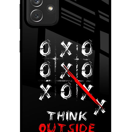 Think out of the BOX Samsung A72 Glass Case Back Cover by Casekaro