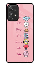 BTS names Samsung A72 Glass Case