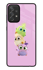 Cute Little Birds Samsung A72 Glass Case