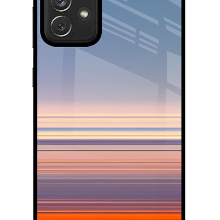 Morning Colors Samsung A72 Glass Case Back Cover by Casekaro