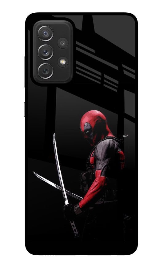 Deadpool Samsung A72 Glass Case