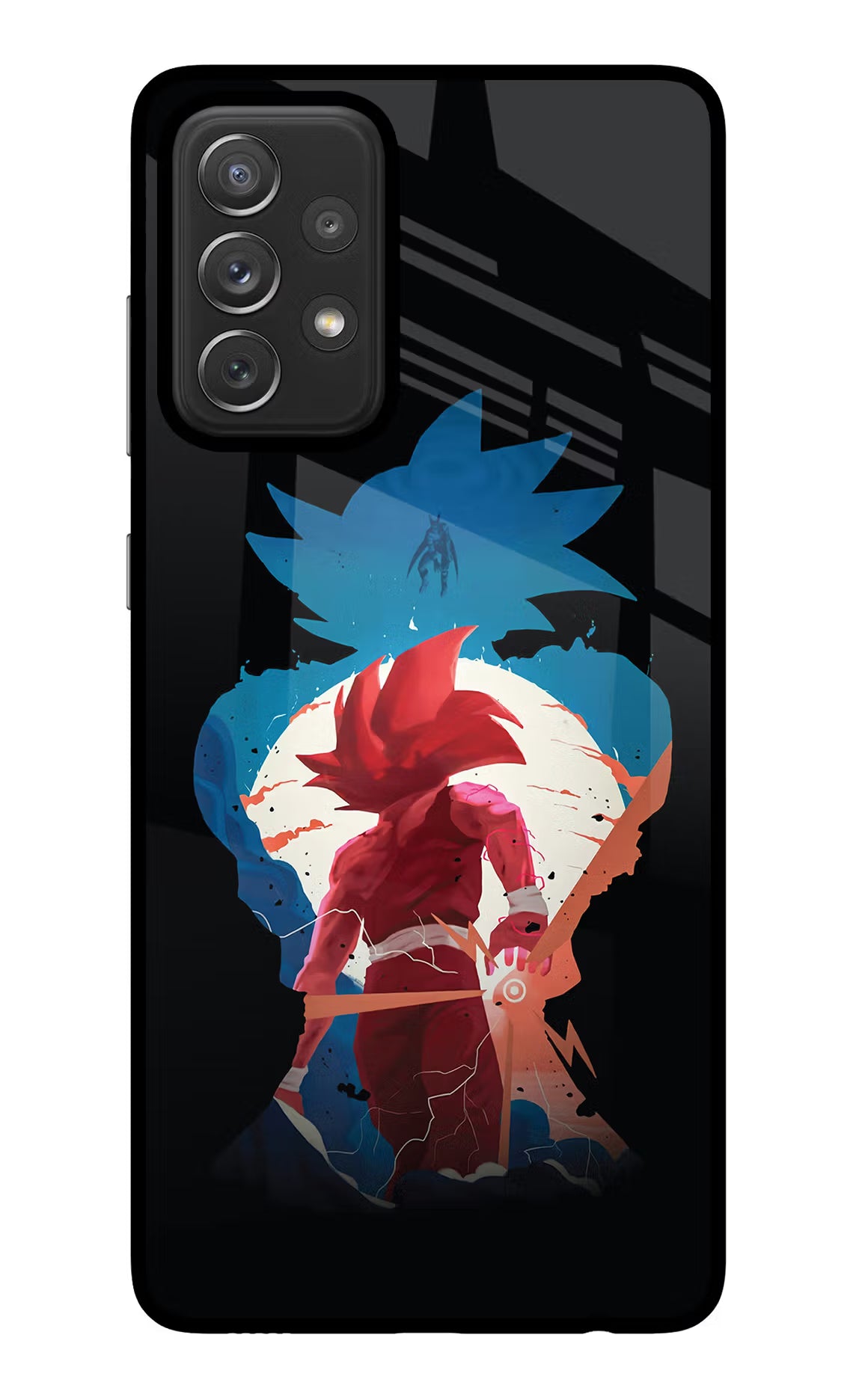 Goku Samsung A72 Glass Case Back Cover by Casekaro