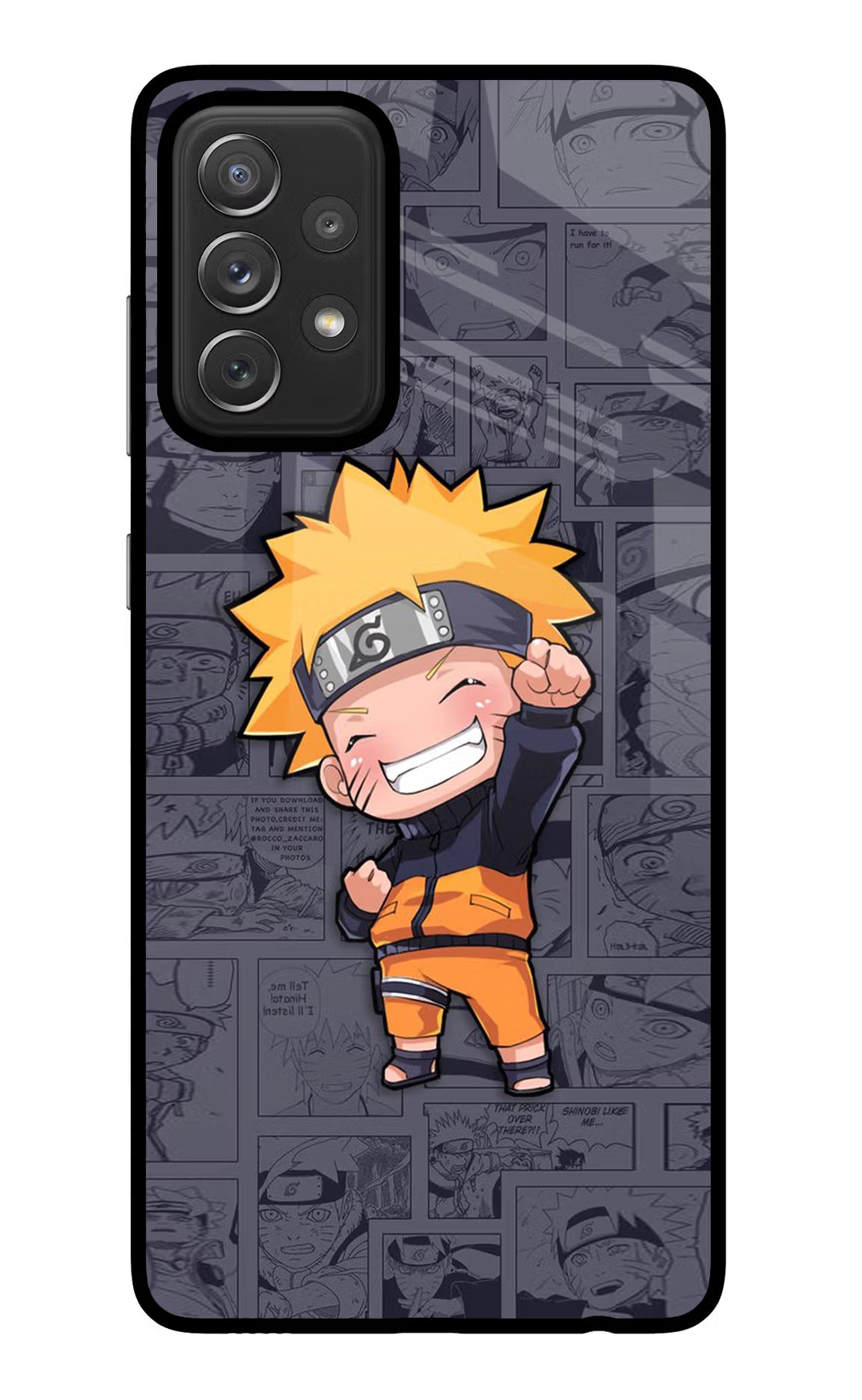 Chota Naruto Samsung A72 Glass Case