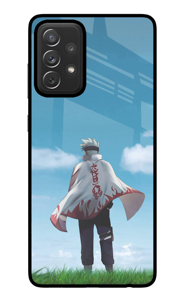Kakashi Samsung A72 Glass Case Back Cover by Casekaro