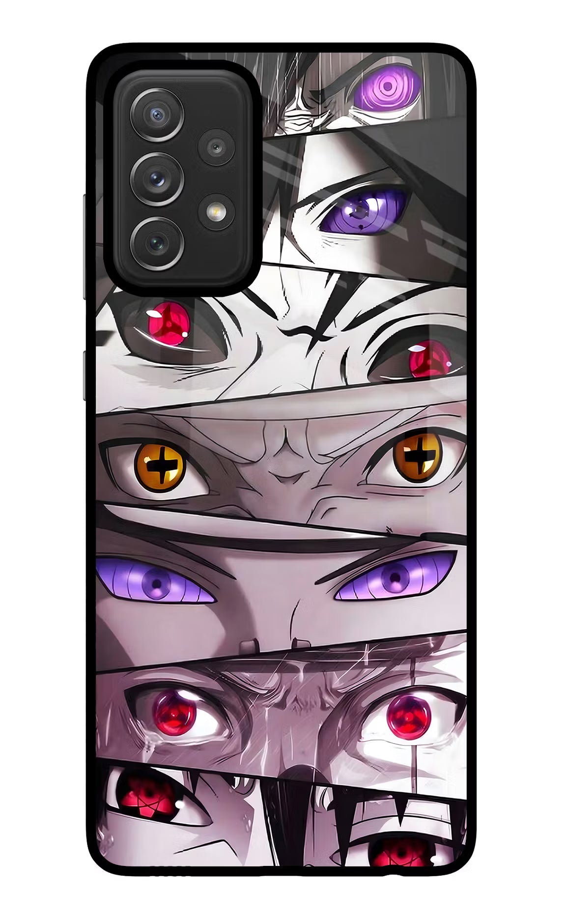 Naruto Anime Samsung A72 Glass Case Back Cover by Casekaro
