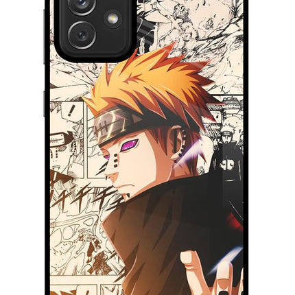 Pain Anime Samsung A72 Glass Case Back Cover by Casekaro