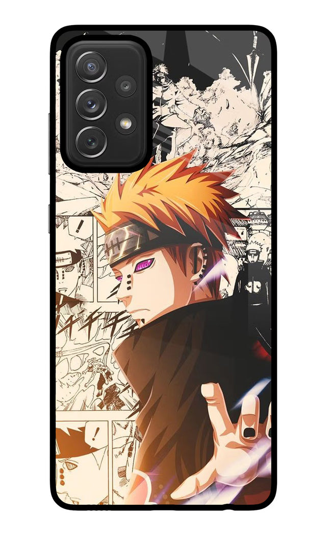 Pain Anime Samsung A72 Glass Case Back Cover by Casekaro