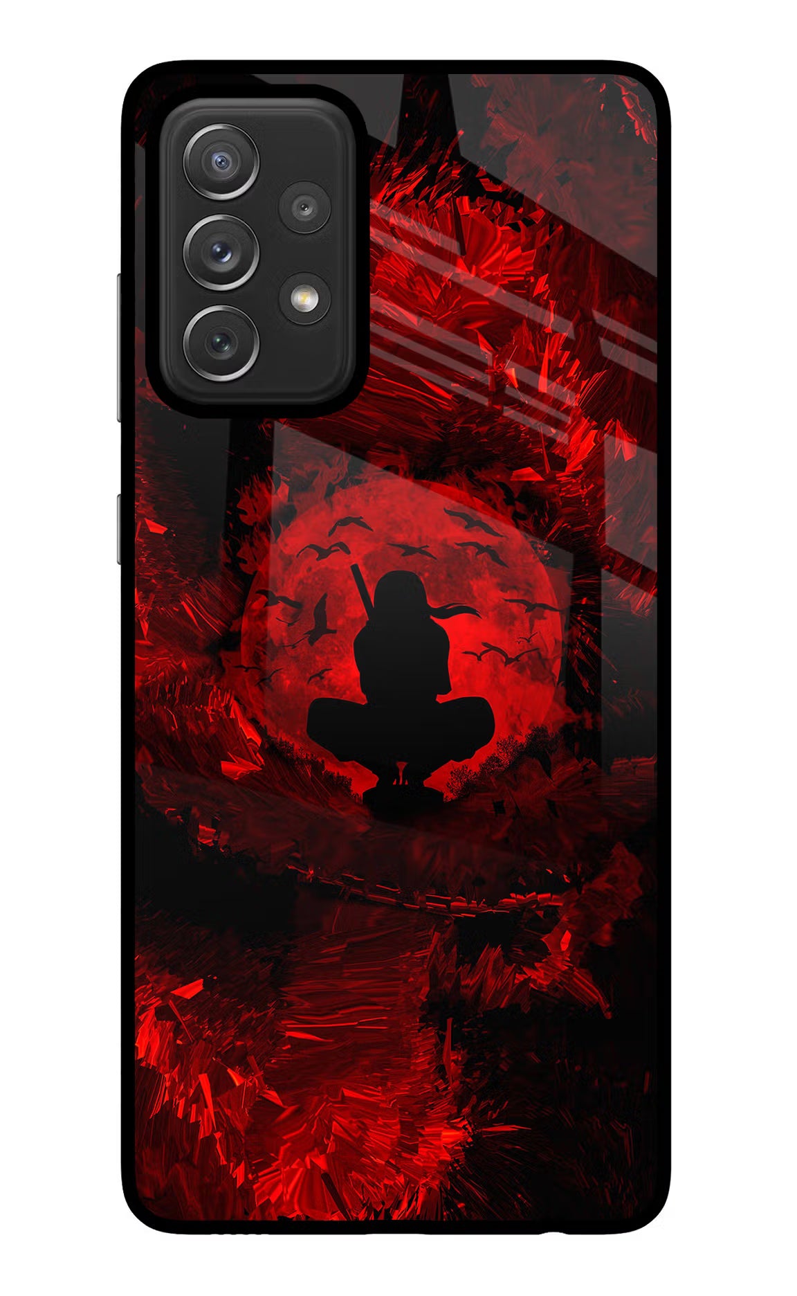 Itachi Uchiha Samsung A72 Glass Case