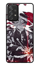 Demon Slayer Samsung A72 Glass Case