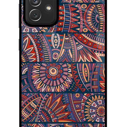 African Culture Design Samsung A72 Glass Case Back Cover by Casekaro