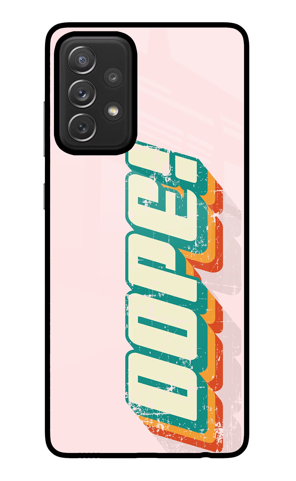 Dope Samsung A72 Glass Case Back Cover by Casekaro