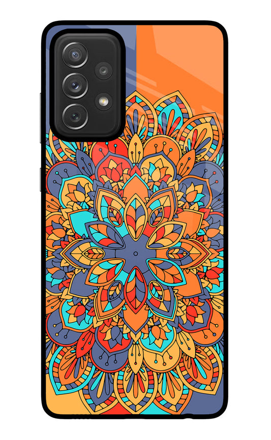 Color Mandala Samsung A72 Glass Case