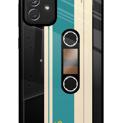Cassette Samsung A72 Glass Case Back Cover by Casekaro