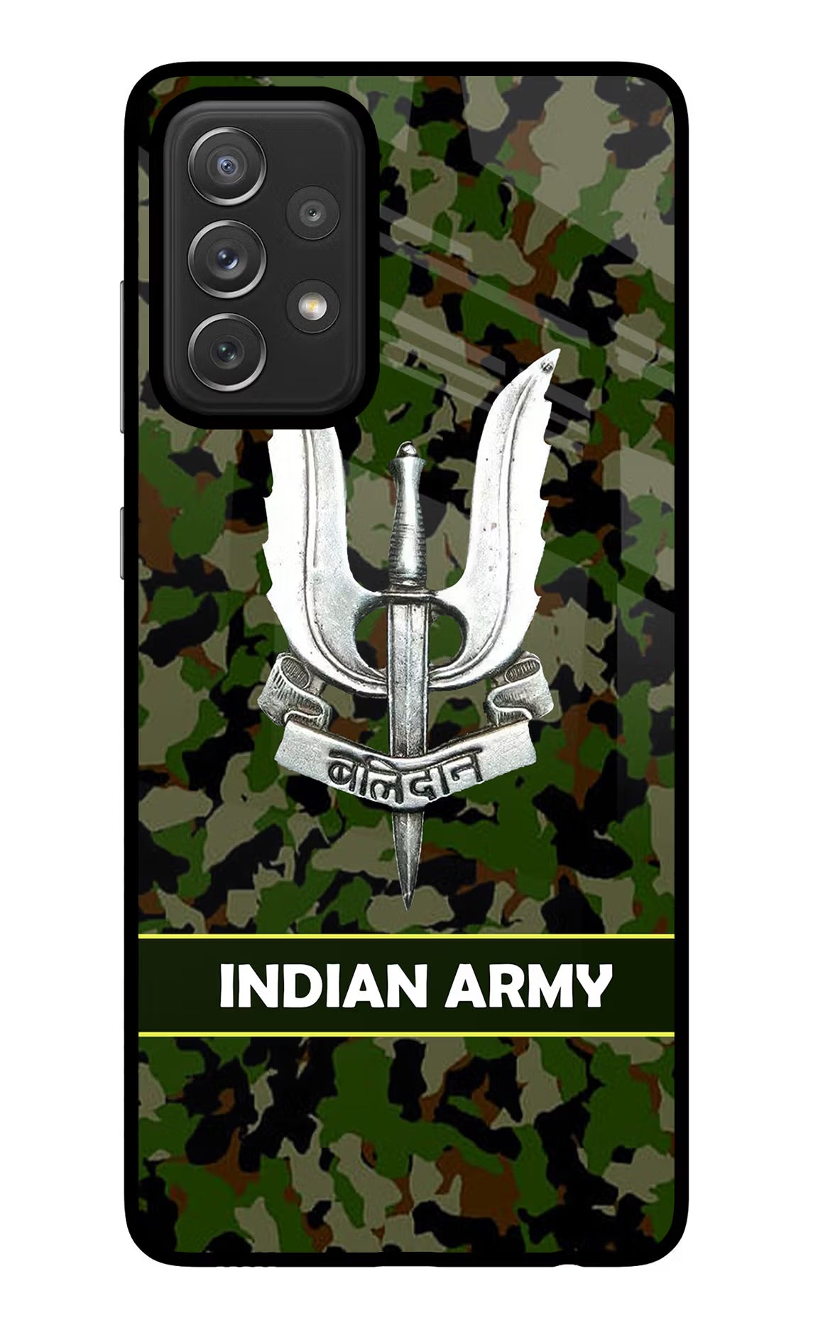 Balidan Indian Logo Samsung A72 Glass Case