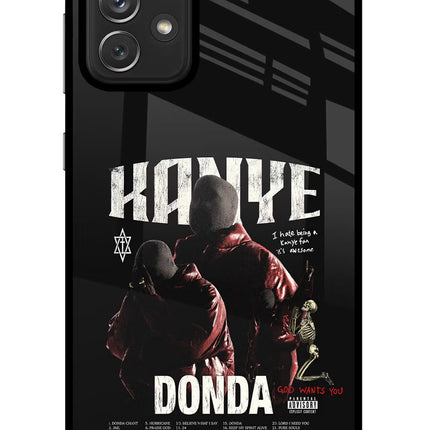 Donda Kanye West Samsung A72 Glass Case Back Cover by Casekaro