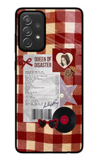 Queen of Disaster Samsung A72 Glass Case