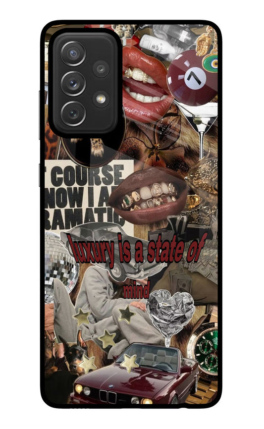 Luxury Samsung A72 Glass Case