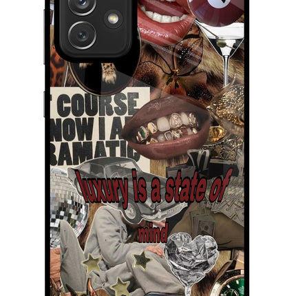 Luxury Samsung A72 Glass Case Back Cover by Casekaro