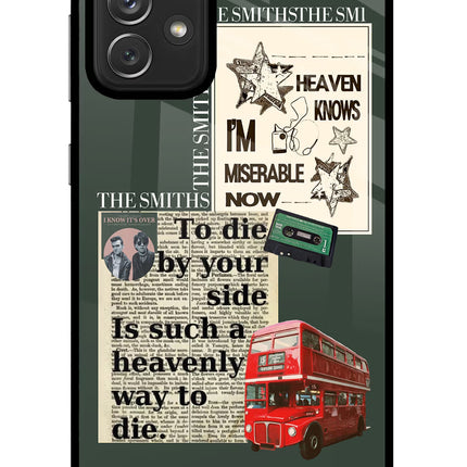 The Smiths Samsung A72 Glass Case Back Cover by Casekaro