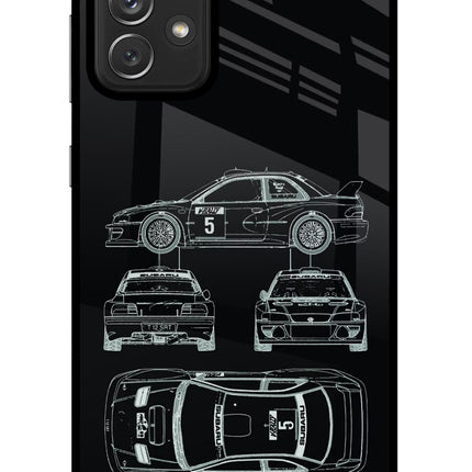 WRC'99 Samsung A72 Glass Case Back Cover by Casekaro