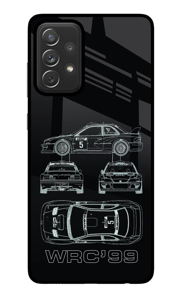 WRC'99 Samsung A72 Glass Case Back Cover by Casekaro