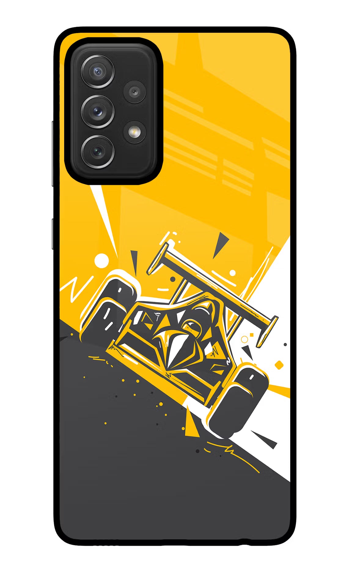 Track King Samsung A72 Glass Case