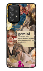 Gemini Zodiac Samsung A72 Glass Case