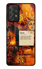 Leo Zodiac Samsung A72 Glass Case