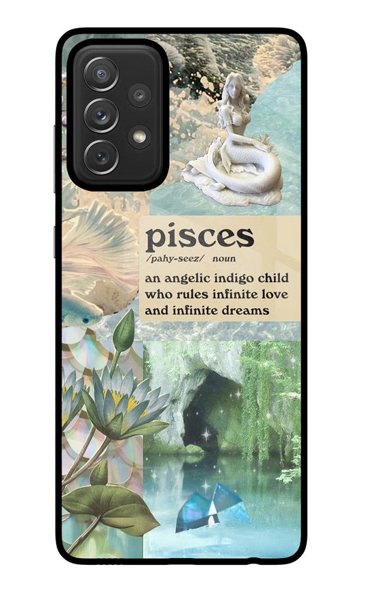 Pisces Zodiac Samsung A72 Glass Case