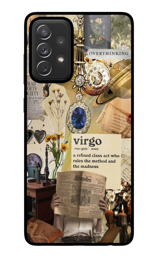 Virgo Zodiac Samsung A72 Glass Case