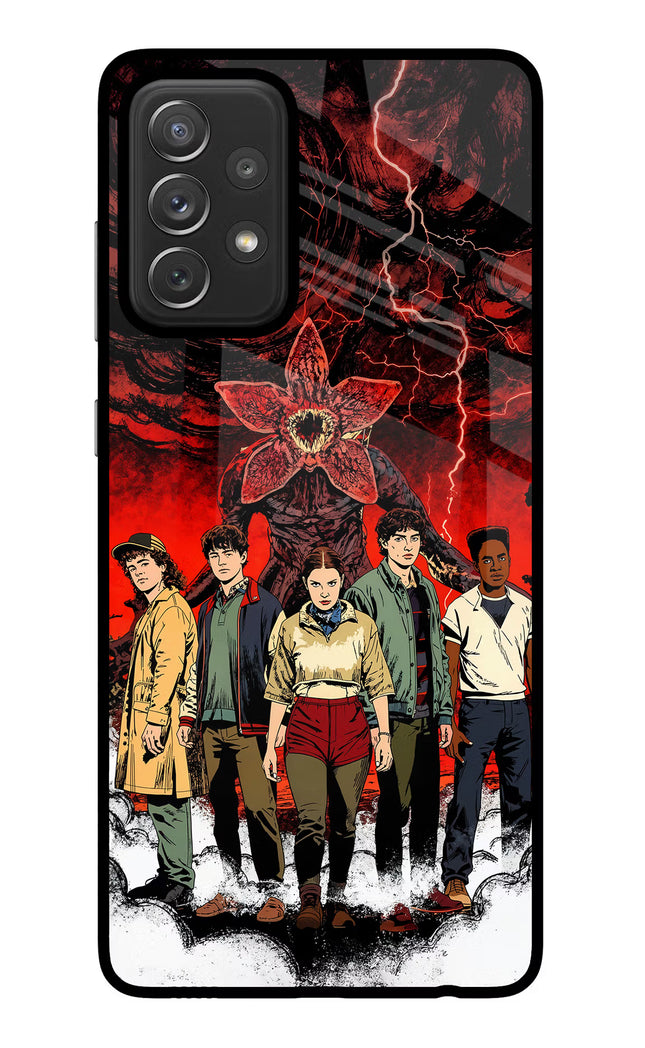 Ordinary Things Characters Samsung A72 Glass Case