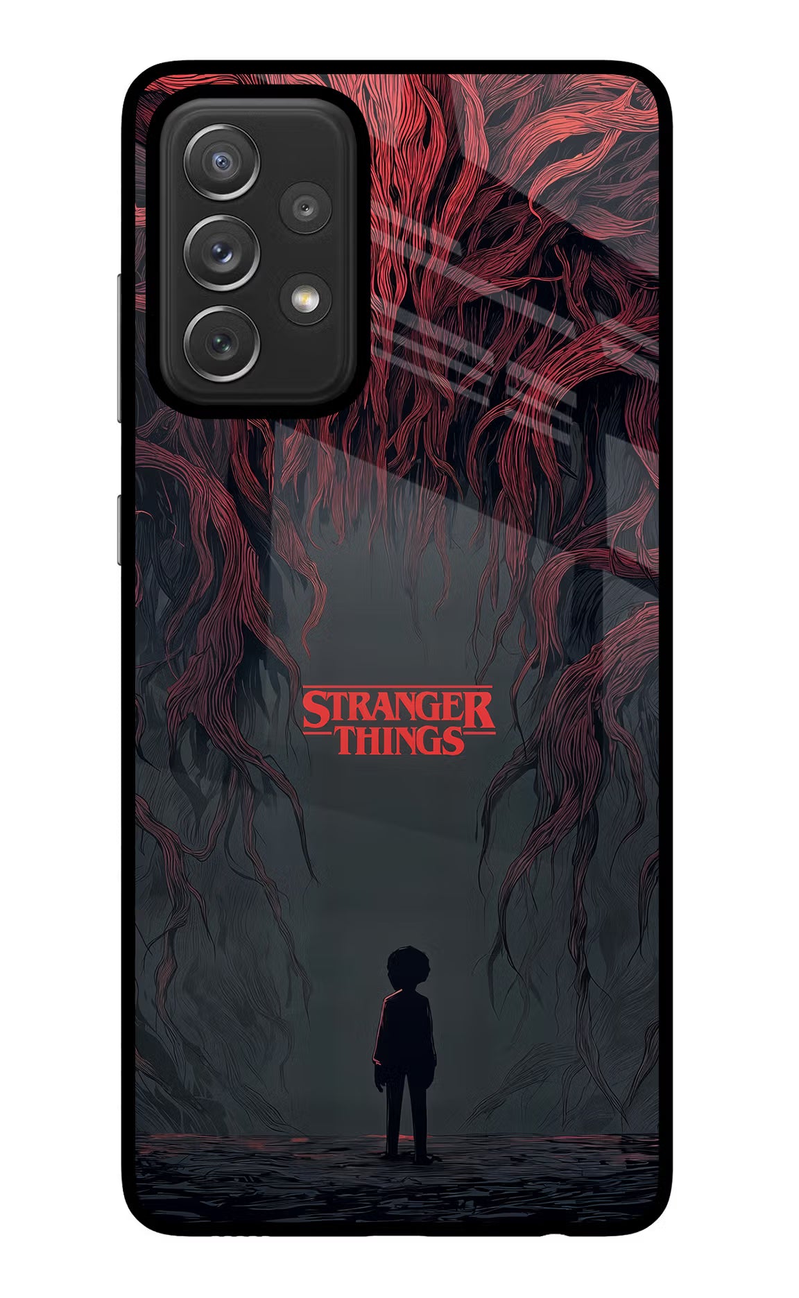 Ordinary Things Dark Side Samsung A72 Glass Case Back Cover by Casekaro