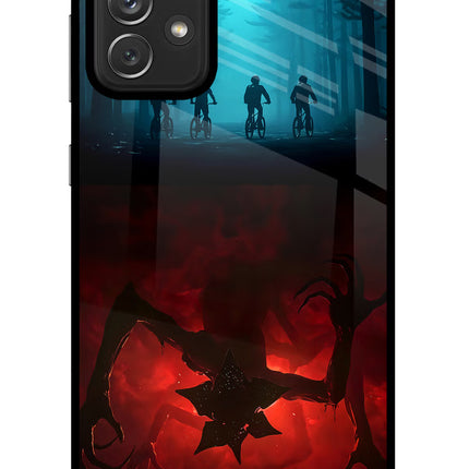 Ordinary Things Downside Up Samsung A72 Glass Case Back Cover by Casekaro