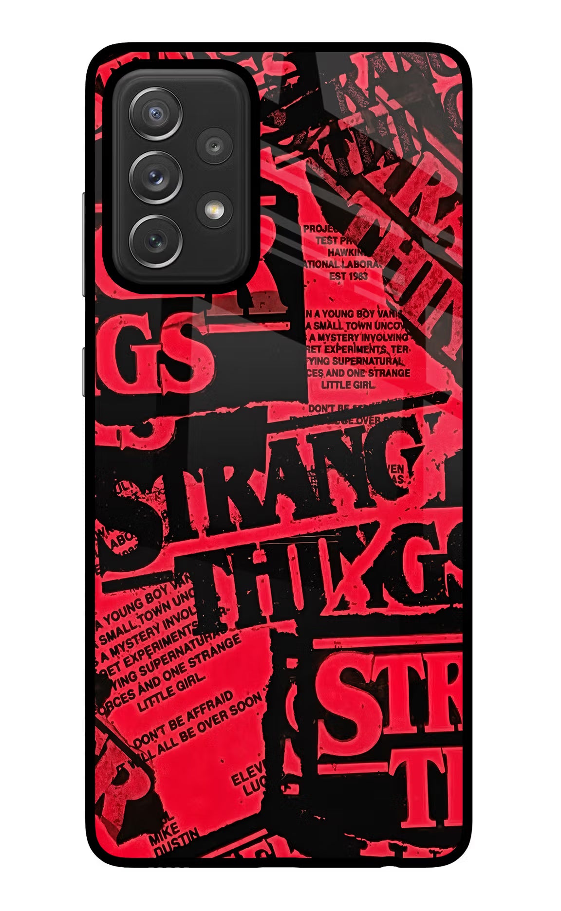 Ordinary Things Samsung A72 Glass Case Back Cover by Casekaro